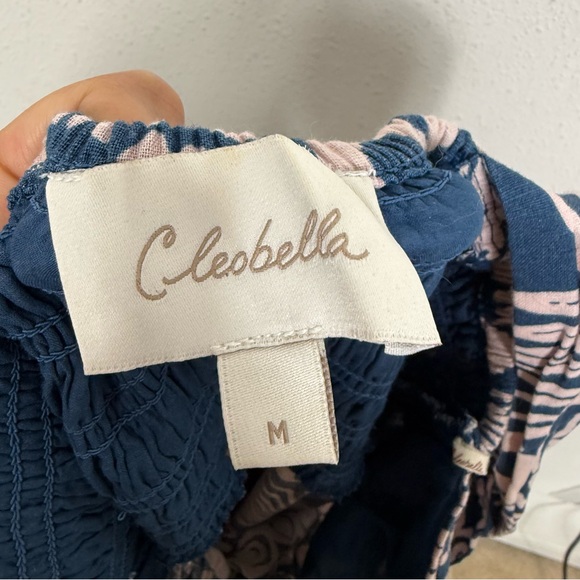 Cleobella Zola Maxi Dress Isla Print Halter Vacation Linen Blend Sz Medium - Picture 14 of 14